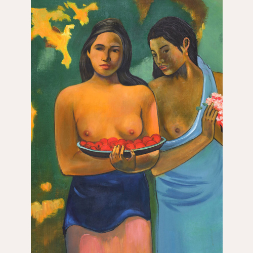 Dwie Tahitanki z mango - Paul Gauguin