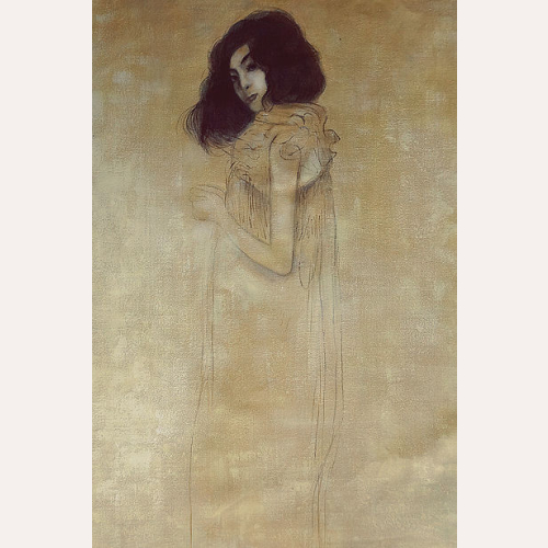 Portret młodej kobiety - Gustav Klimt