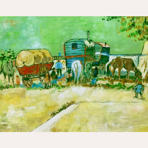 Obóz cygański koło Arles - Vincent van Gogh