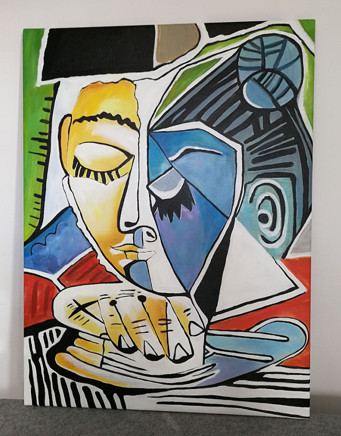 Obraz Głowa czytającej kobiety Pablo Picasso