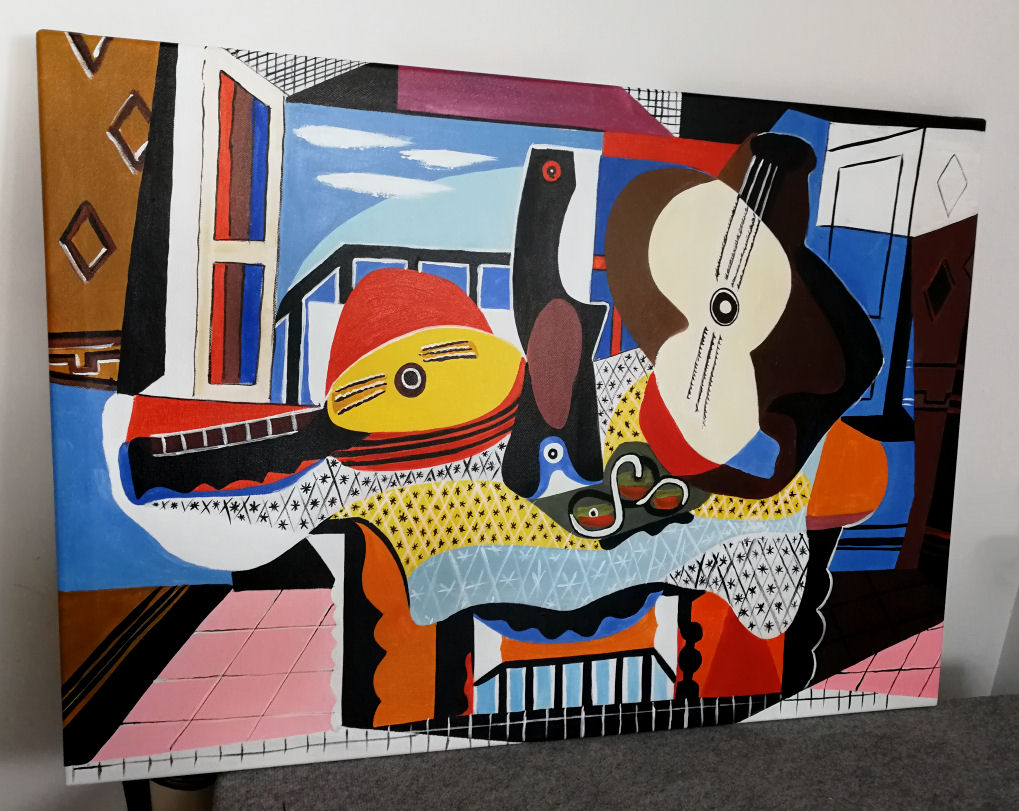 Obraz Mandolina i gitara Picasso