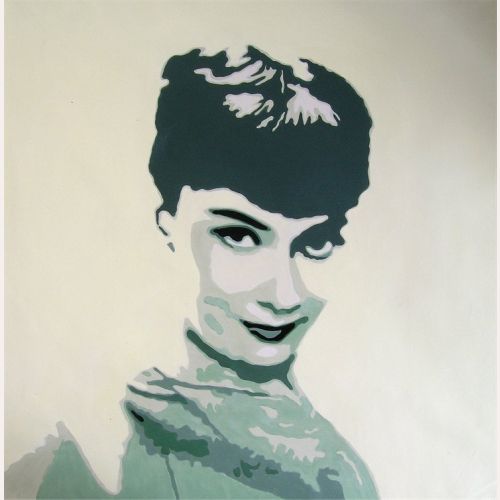 Audrey Hepburn #zielony