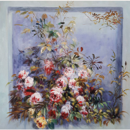 Róże w oknie - Piere Auguste Renoir