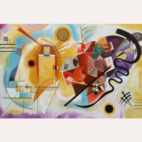 Żółty, Czerwony i Niebieski (90x60 cm) - Wassily Kandinsky
