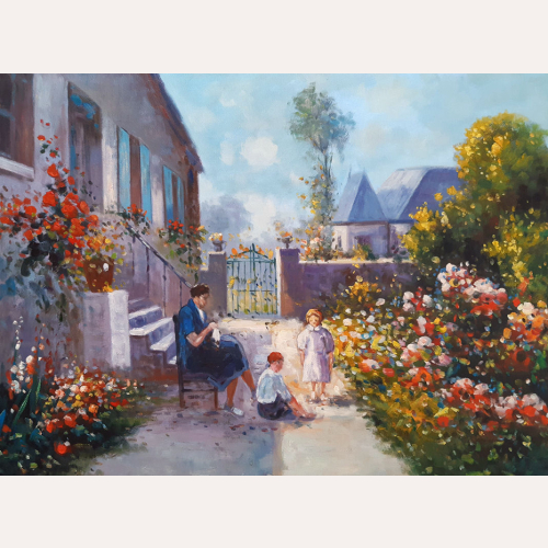 W ogrodzie - Edouard Cortes