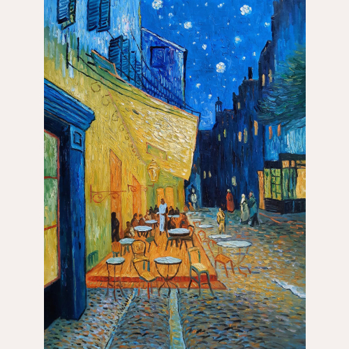 Taras kawiarni w nocy 75x100 cm- Vincent van Gogh