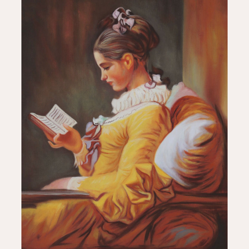 Dziewczyna czytająca książkę - Jean-Honore Fragonard