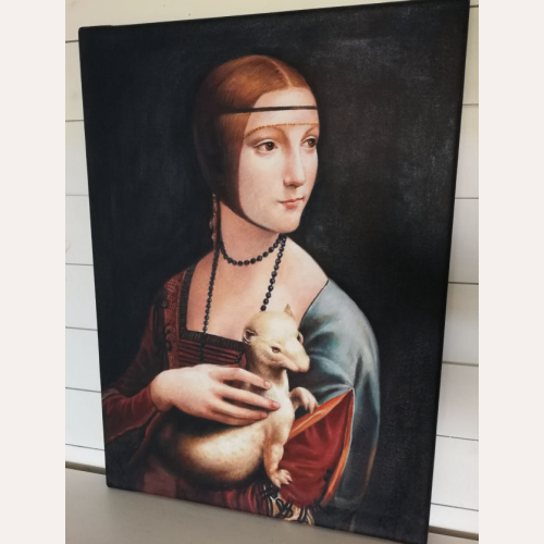 Obraz namalowany Dama z gronostajem
