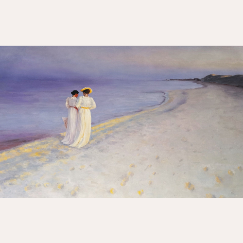 Letni wieczór na plaży - Peder Severin Kroyer