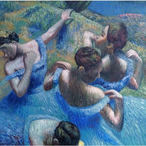 Niebieskie tancerki - Edgar Degas