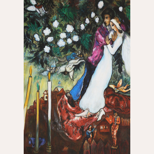 Trzy świeczki - Marc Chagall