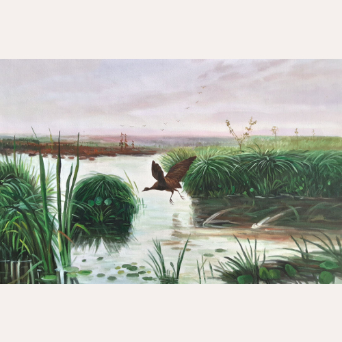 Kurka wodna - Józef Chełmoński