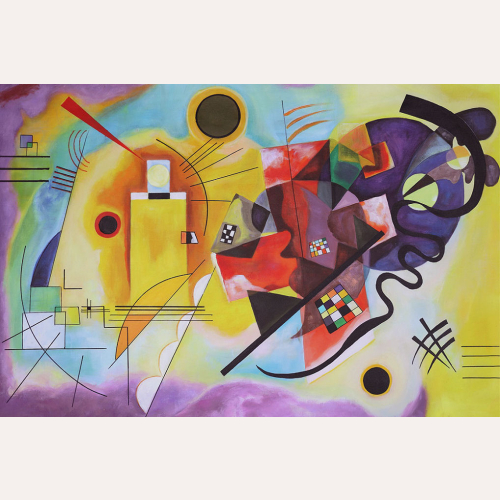 Żółty, Czerwony i Niebieski (120x80 cm)- Wassily Kandinsky
