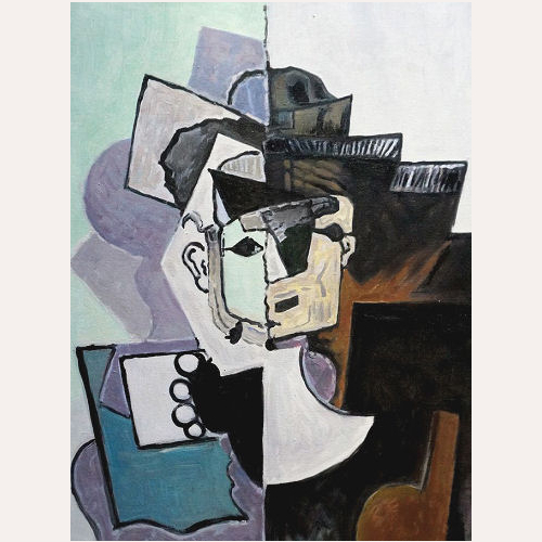 Portret twarzy Fond Rose - Pablo Picasso