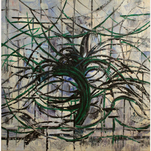 Zielone drzewo - Piet Mondrian