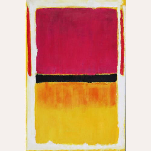 Różowy, pomarańczowy i żółty - Mark Rothko