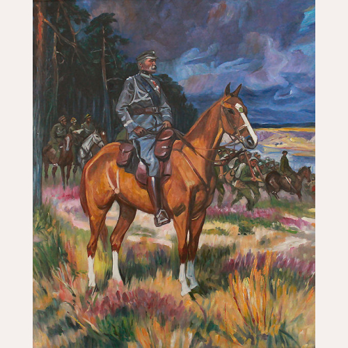 Piłsudski na kasztance - Wojciech Kossak