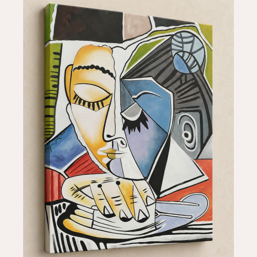 Głowa czytającej kobiety Picasso