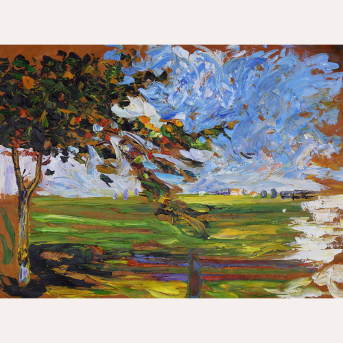 Krajobraz z jabłonią Kandinsky