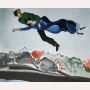 Zakochani nad miastem - Marc Chagall