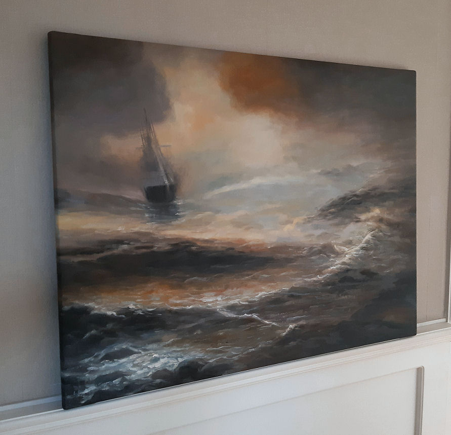 Obraz olejny Morze czarne