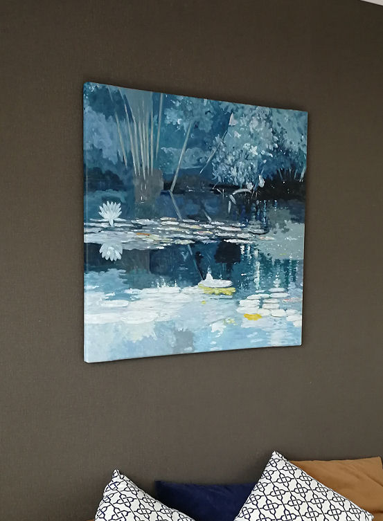 Nowoczesna turkusowa abstrakcja