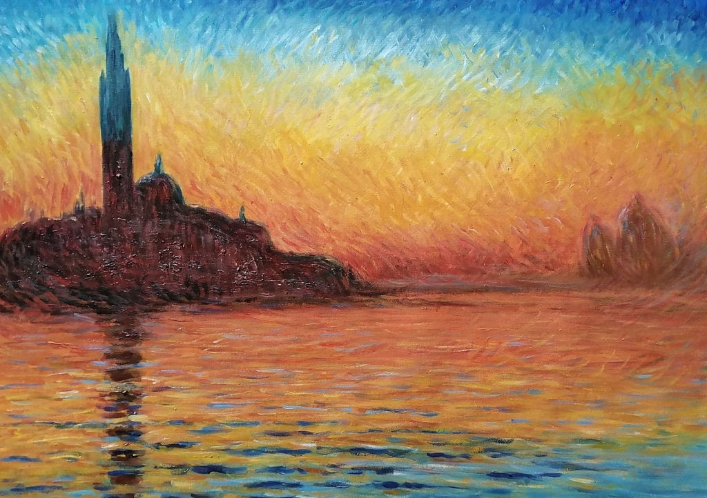 Obraz olejny Zmierzch w Wenecji Claude Monet